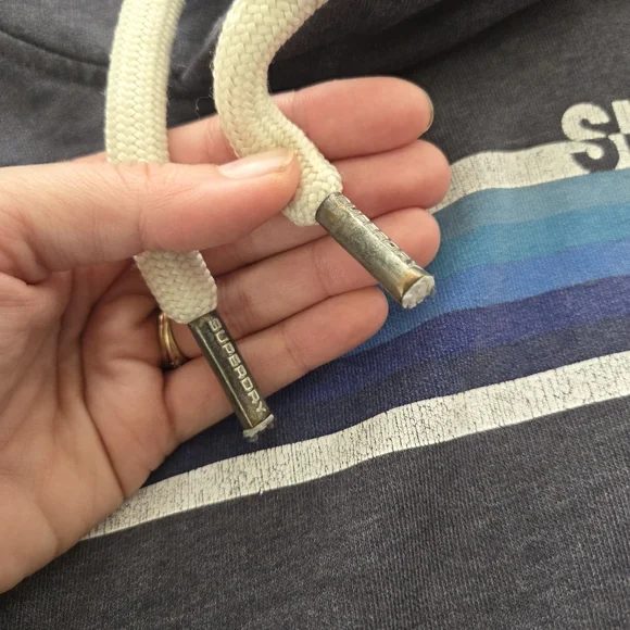 Superdry Surf Co. Gray Hoodie for Men XL British Design Spirit Of Japan - Picture 5 of 10